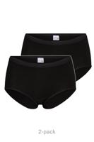 2-pak dames slip - midi comfort - badstof kruisje - Dames onderbroek - dames ondergoed - thumbnail