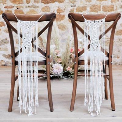 Ginger Ray stoelhangers macramé 65 cm set van 2 | 10 stuks