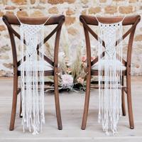 Ginger Ray stoelhangers macramé 65 cm set van 2 | 10 stuks - thumbnail