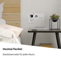 TechniSat DIGITRADIO FLEX 2 Stopcontactradio DAB+, VHF (FM) Bluetooth Incl. luidspreker, Wekfunctie Wit - thumbnail