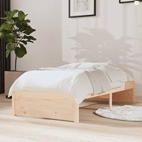 Bedframe massief hout 75x190 cm - thumbnail