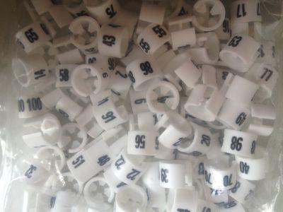 Collectie-serie MINI wit nummer 1-100