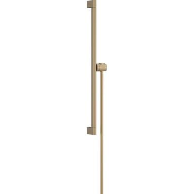 Hansgrohe Unica glijstang S Puro 65 cm met easy slide schuifstuk en Isiflex doucheslang 160 cm, Brushed Bronze
