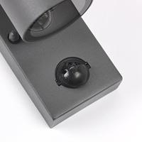 QAZQA Buitenwandlamp antraciet IP44 met bewegingssensor - Solo - thumbnail