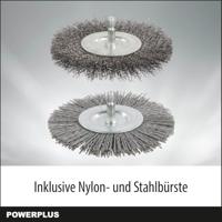 Powerplus Powxg6650 Electric Telescopic Essallo di diserbo - Extractor Weed, 400 W, con pennello in nylon e acciaio - thumbnail