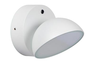 Lucide FINN - Wandlamp Binnen/Buiten - LED - 1x12W 3000K - IP54 - Dag/nacht sensor - Wit