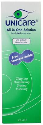 Unicare Alles-in-een vloeistof harde lenzen (360 ml) Unicare Alles-in-een vloeistof harde lenzen (360 ml)