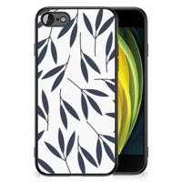 iPhone SE 2022 | SE 2020 | 7/8 Bloemen Hoesje Leaves Blue - thumbnail