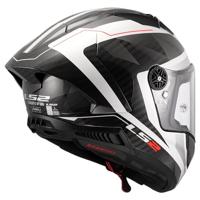 LS2 integraalhelm "ff805 thunder carbon gp diamond helmet ff805 thunder gp raute xxl white/grey - thumbnail