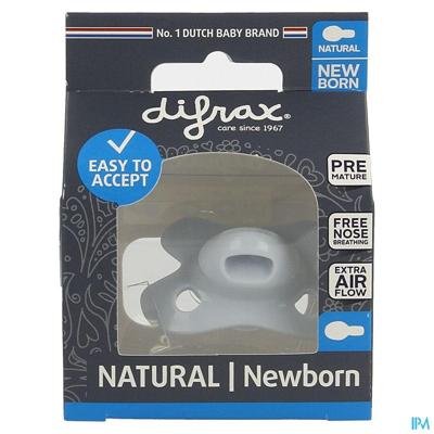 Difrax Fopspeen Natural Newborn - Pure Ice