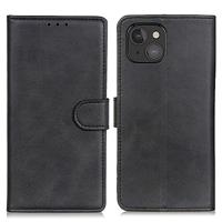 Casecentive Leren Wallet case met sluiting iPhone 13 Mini zwart - thumbnail