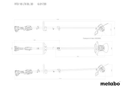 Metabo rtd 18 ltx bl 30 | accu-grastrimmer | 18v - 601720850