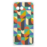 Google Pixel 8A Doorzichtige Silicone Hoesje Funky Retro - thumbnail
