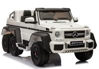 Viking Choice  Elektrische kinderauto Mercedes 6x6 + 2.4G Afstandsbediening – Wit - thumbnail