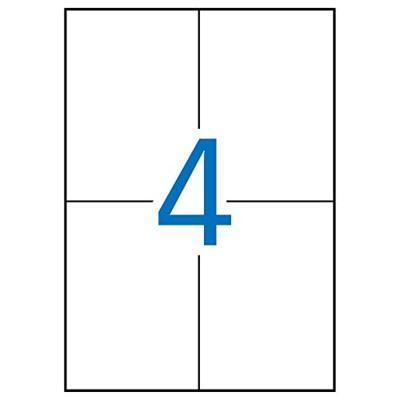 Apli witte etiketten Ft 105 x 148 mm (b x h), 1.000 stuks, 4 per blad (2528)