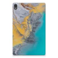 Lenovo Tab P11 | P11 Plus Tablet Back Cover Marble Blue Gold - thumbnail