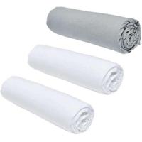 Onderlaken TODAY Essential 3 Stuks Grijs 140 x 190 cm - thumbnail