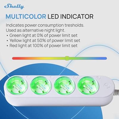 Shelly Power Strip 4 Gen4 Stopcontact Wit