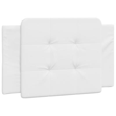 Bed met matras kunstleer wit 90x200 cm