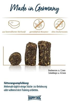 Happy Dog 60700 - Meat Snack Lüneburger Heide - lekkernij voor gevoelige honden van gedroogd lamsvlees - 75 g inhoud