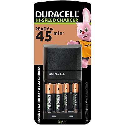 Oplader + Oplaadbare Batterijen DURACELL CEF27 2 x AA + 2 x AAA 1700 mAh 750 mAh (1 Stuks) - thumbnail