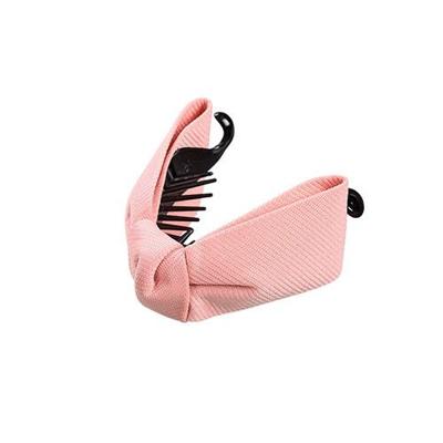 Zoete stof Bow haar klauw elegante vrouwen effen doek banden banaan haar krab clips paardenstaart Hold meisje haaraccessoires (roze) Zoete stof Bow haar klauw elegante vrouwen effen doek banden banaan haar krab clips paardenstaart Hold meisje haaraccessoires (roze)