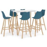 vidaXL 7-delige Barset turquoise - thumbnail