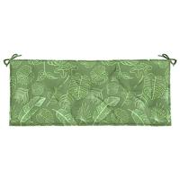 Tuinbankkussens 2 st bladpatroon 120x50x7 cm stof - thumbnail
