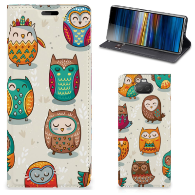 Sony Xperia 10 | Hoesje maken | Vrolijke Uilen Sony Xperia 10 | Hoesje maken | Vrolijke Uilen