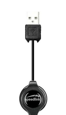 SpeedLink BEENIE Muis USB Optisch Zwart 3 Toetsen 1200 dpi Met kabelroller SpeedLink BEENIE Muis USB Optisch Zwart 3 Toetsen 1200 dpi Met kabelroller