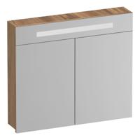 Brauer Promise Spiegelkast - 80 cm - met Verlichting - 2 Spiegeldeuren - Honey - thumbnail