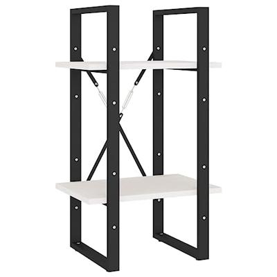 VidaXL Boekenkast met 2 schappen 40x30x70 cm massief grenenhout wit VidaXL Boekenkast met 2 schappen 40x30x70 cm massief grenenhout wit