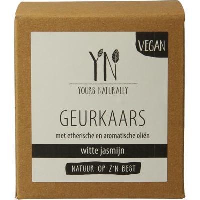 Yours Naturally Geurkaars in glas witte jasmijn 20cl 1 Stuks
