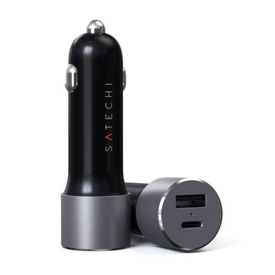 Satechi ST-TCPDCCM Laadadapter 72 W 1x USB-A, 1x USB-C Antraciet Binnen - thumbnail