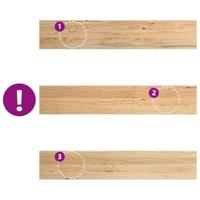 Vensterbanken 2 st onbehandeld 110x20x2 cm massief eikenhout - thumbnail