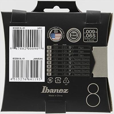 Ibanez IEGS8 snarenset 8-snarige elektrische gitaar 09-65