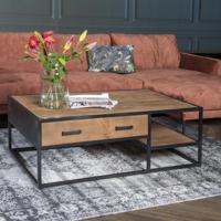 Livingfurn Salontafel 'Sturdy' kleur Naturel, 120 x 70cm - thumbnail