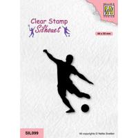 Nellie's Choice • silhouet clear stempels sports serie footbal player - thumbnail