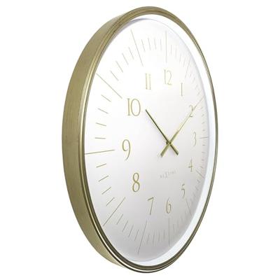 Wandklok 77cm-Zwart/Wit-Kunststof-NeXtime 'Galaxy Large'