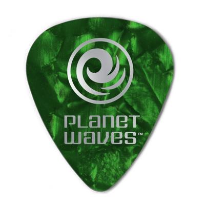 D'Addario 1CGP2-10 groene pearl celluloid plectra 10 pack light