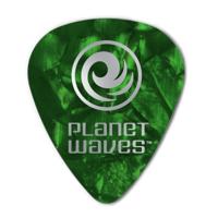 D'Addario 1CGP2-10 groene pearl celluloid plectra 10 pack light - thumbnail