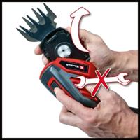 Einhell GC-CG 3,6/70 Li Heggenschaar, Telescoop grasschaar, Telescoop struikschaar, Struiksnoeischaar Accu Verlengbuis, Incl. opzetstuk voor gras en struiken, - thumbnail