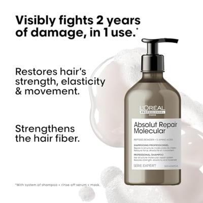 L'Oréal Professionnel Serie Expert Absolut Repair Molecular Shampoo 500ml