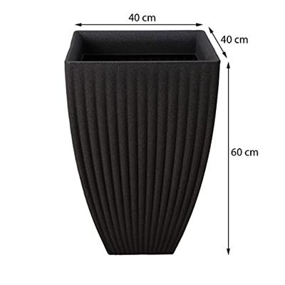 Pro Garden Bloempot Lotus 40x40x60cm Taupe