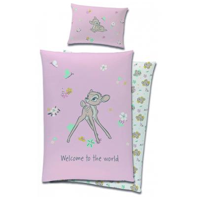 Disney Bambi BABY Dekbedovertrek, Welcome - 100 x 135 cm - Katoen Disney Bambi BABY Dekbedovertrek, Welcome - 100 x 135 cm - Katoen