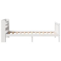 Bedframe zonder matras massief grenenhout wit 140x200 cm - thumbnail