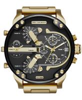 Diesel Mr Daddy Dual Time chronograaf marineblauwe wijzerplaat Herenhorloge DZ7314 - thumbnail