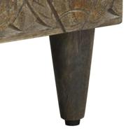 Tv-meubel 80x33x46 cm massief mangohout zwart - thumbnail