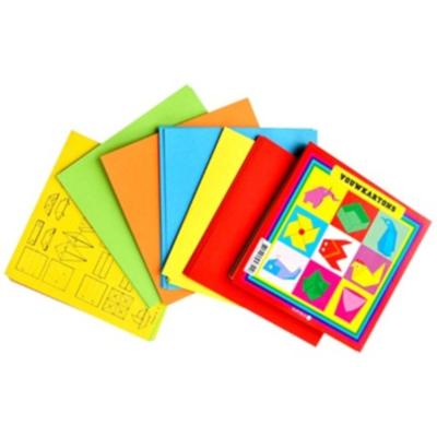 Vouwkartons vierkant 16x16cm 105gram assorti 40 vel