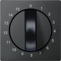 Merten 539014 Afdekking System M Antraciet 1 stuk(s) - thumbnail